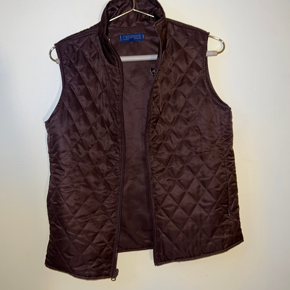 J. Mclaughlin Quilted Polyester Reversible Vest - image 1
